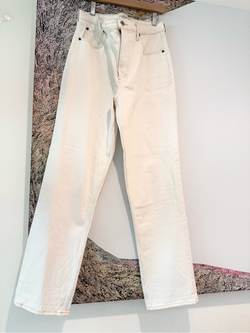 Abercrombie & Fitch The '90s Straight Ultra High Rise Jeans 30